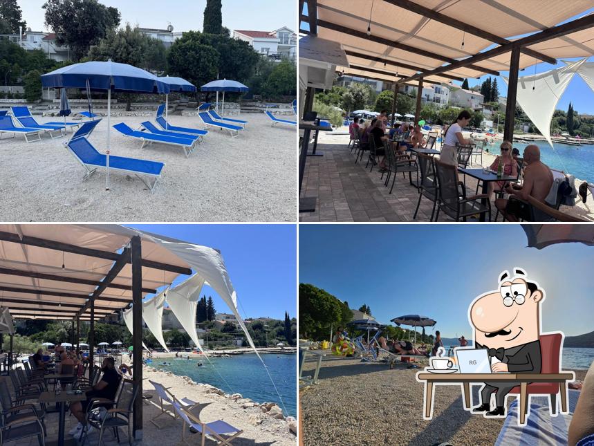 Gli interni di Sunrise beach bar