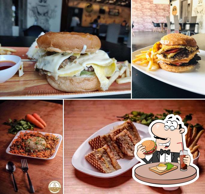 Order a burger at Steam N Mugs