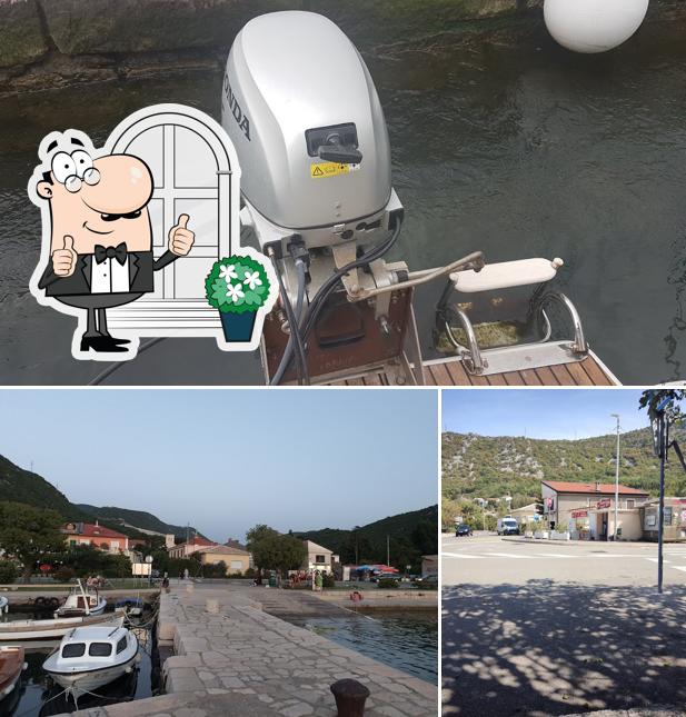 Goditi la vista dagli esterni di Konoba Portić