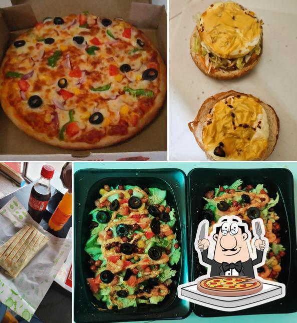 Get pizza at Eat Fresh Fast Food