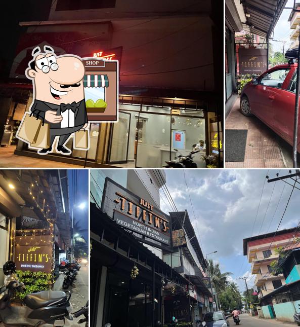 You can get some fresh air at the outside area of Just Tiffin's Caterers LLP