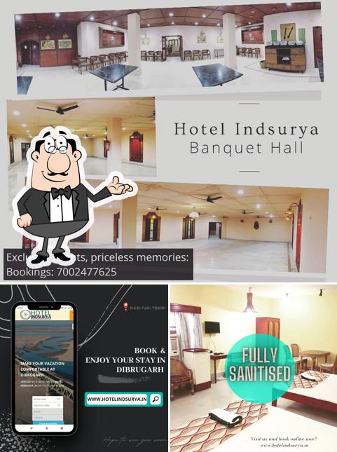 The interior of Hotel Surabhi