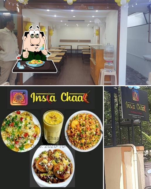 The picture of food and interior at Insta Chaat