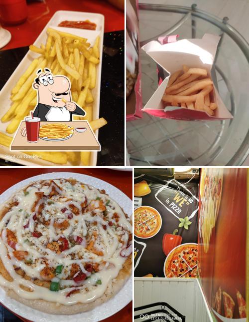 French fries at Laziz pizza