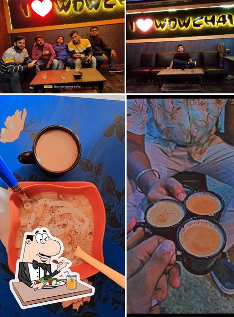 Take a look at the picture depicting food and interior at WOW CHAI