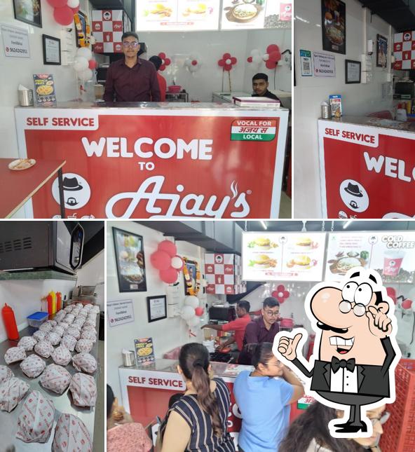 The interior of Ajay's