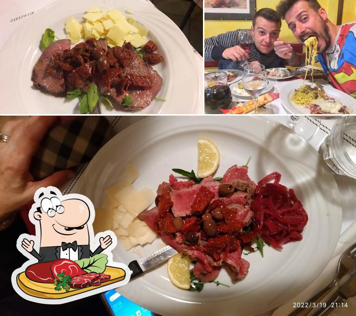 Carpaccio di manzo al Trattoria Mulino Bruciato