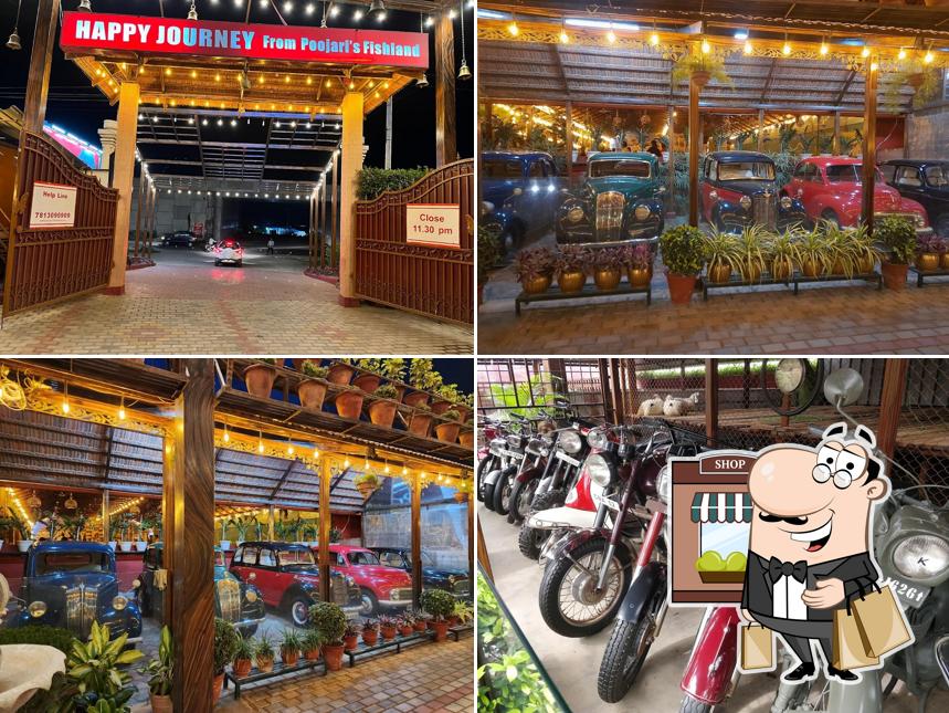 The outside area is an important feature of Poojari's Fish Land