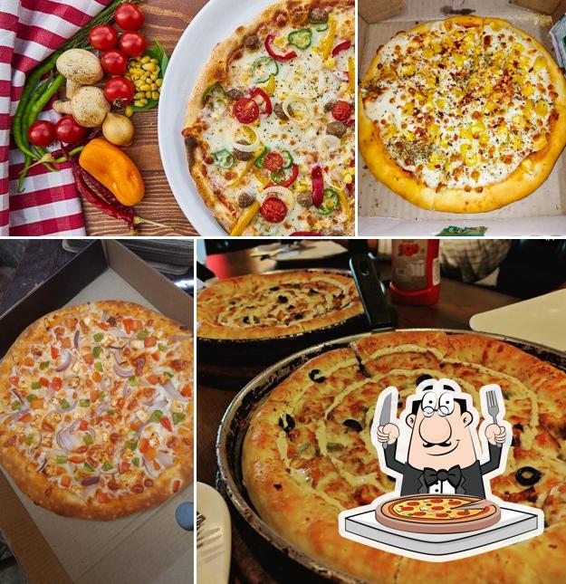 At PIZZA KING, you can get pizza
