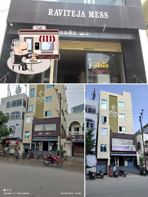 The exterior of Raviteja Mess