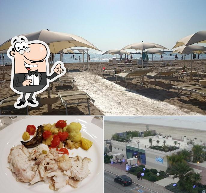 La foto della esterno e cibo di Cobà Beach Restaurant