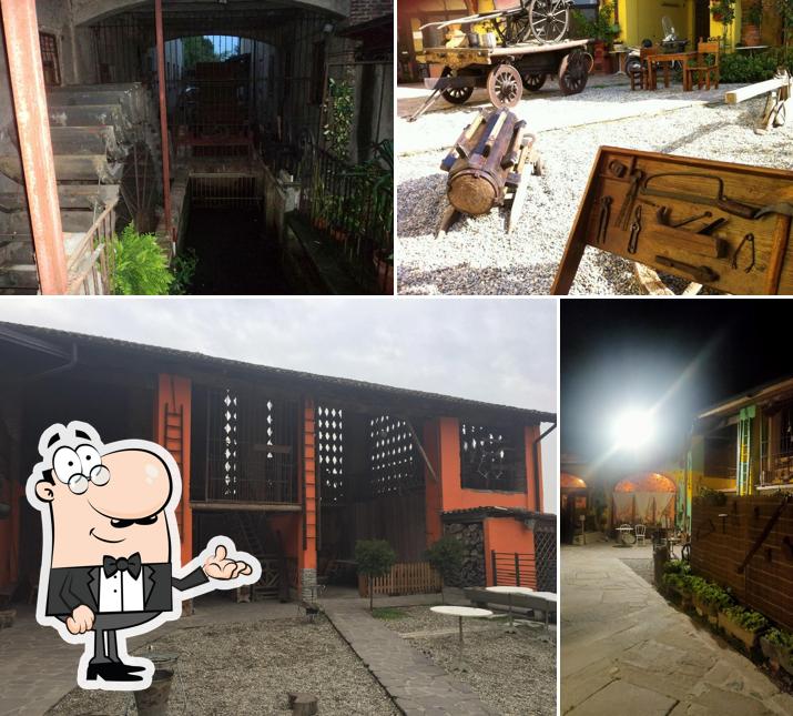 Gli interni di Osteria Le Gualdanacce