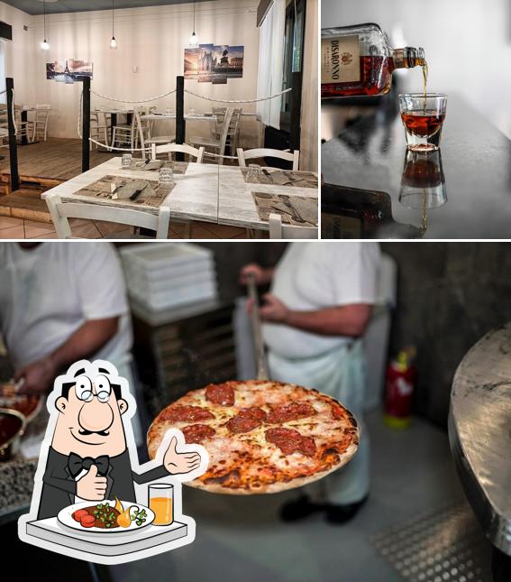 Dai un’occhiata alla foto che raffigura la cibo e interni di Trattoria Pizzeria Flora