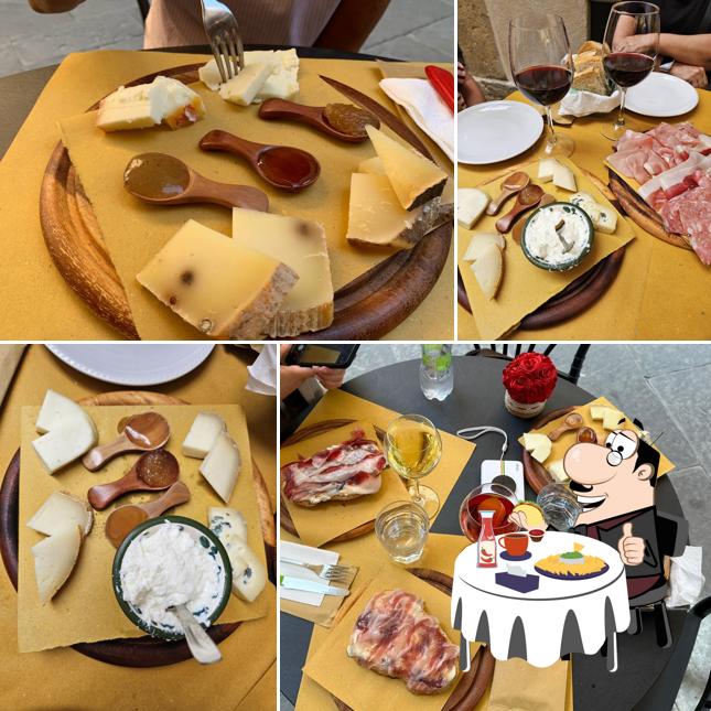 Piatto di formaggi al La taverna di Re Artù