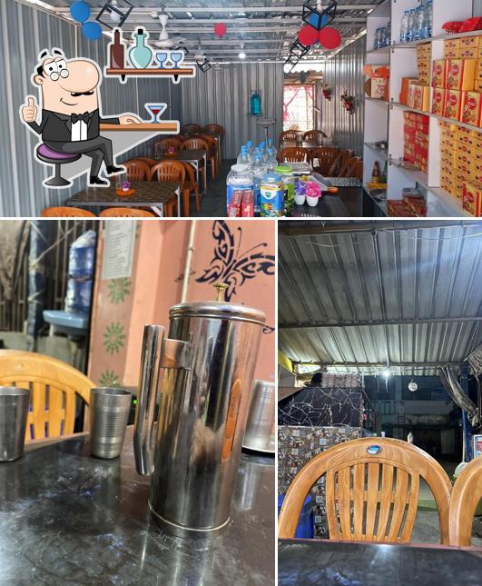 The interior of Aradhya biryani restaurant