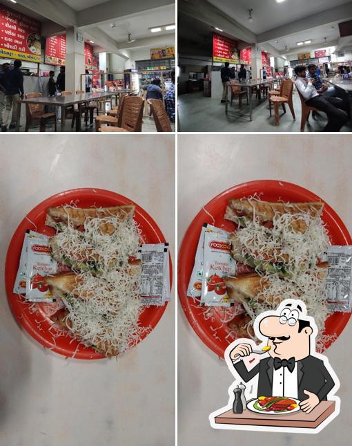 Among different things one can find food and interior at New civil canteen food court