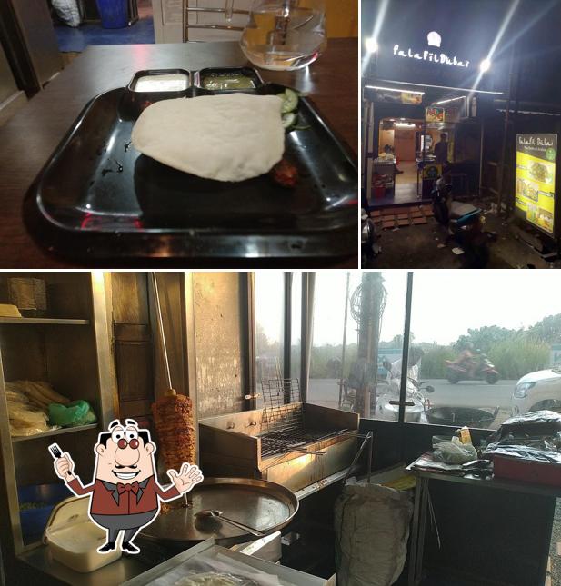 This is the picture showing food and exterior at FALAFEL DUBAI