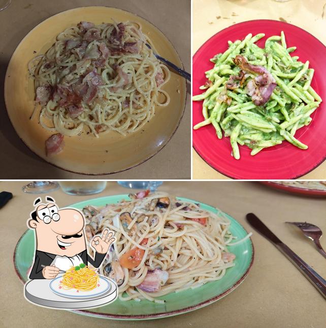 Spaghetti alla carbonara al Trattoria Pizzeria Vecchia Fornace