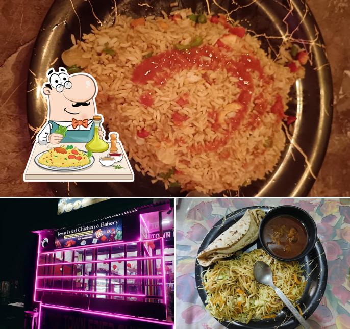 Among different things one can find food and exterior at Town Fried Chicken & Bakery