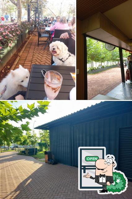 O exterior do Eurogarden Café