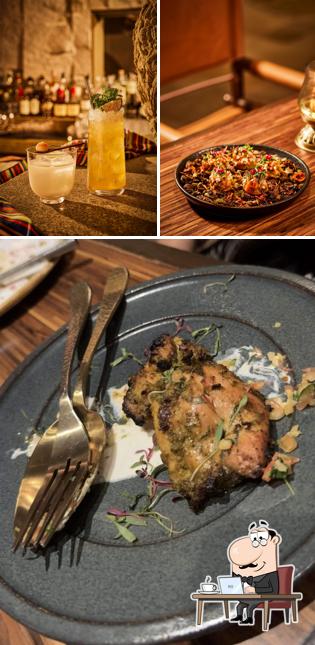 Take a seat at one of the tables at Loya