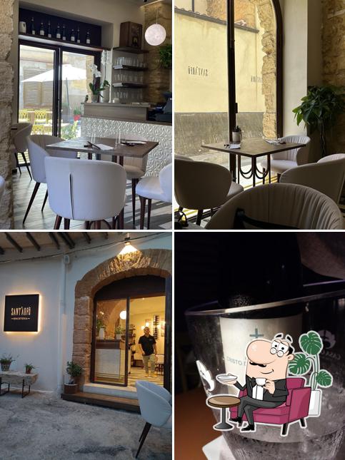 Gli interni di Enosteria Sant'arfò