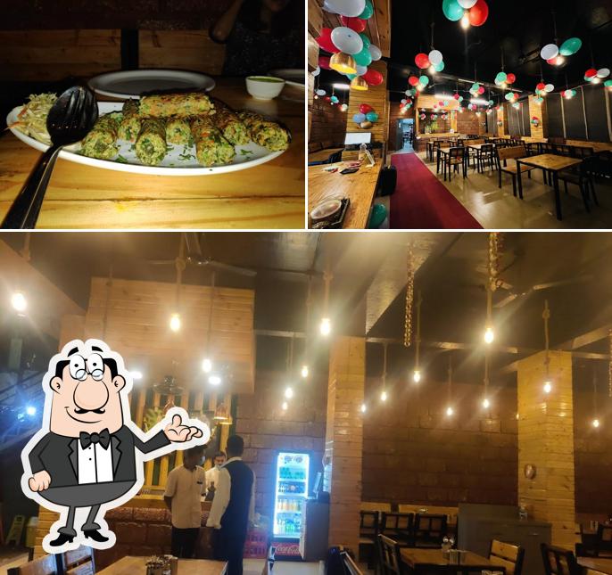 The image of The leaf Family Garden Restaurant’s interior and food