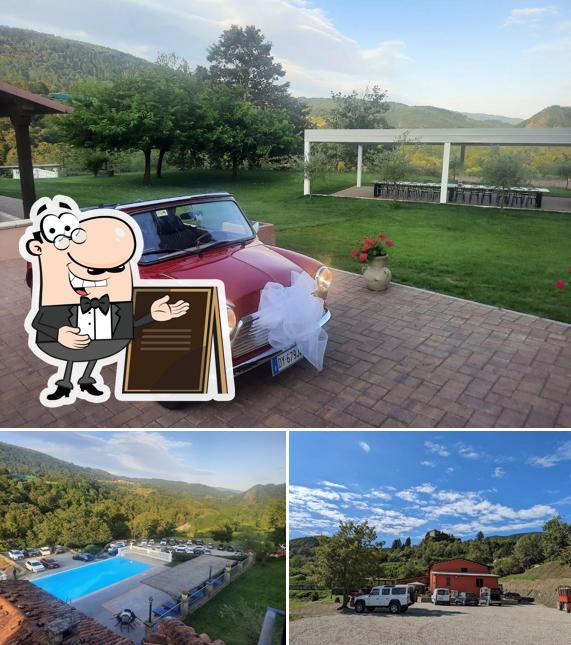 Goditi la vista dagli esterni di Cantina Bravi Alessandro Vino della Garfagnana