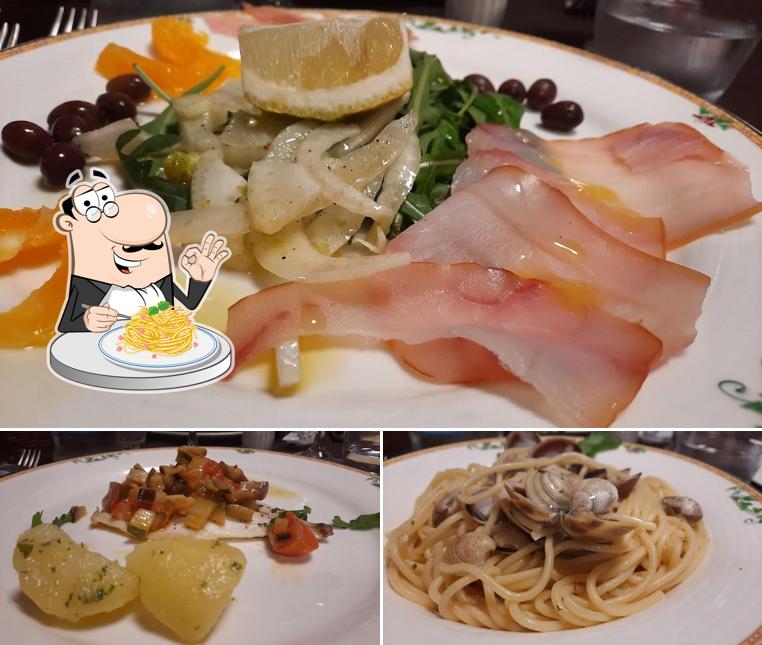 Spaghetti alla carbonara al Trattoria Trombi