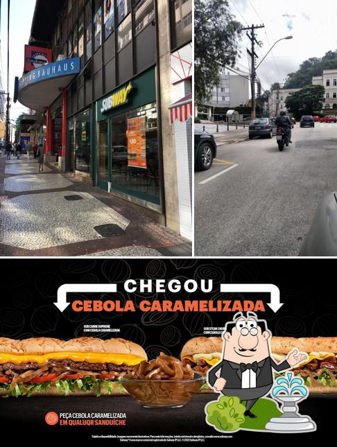 A imagem do Subway’s exterior e cidadãos