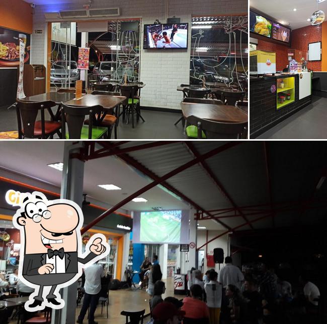 O interior do Giraffas Hiper Primato Supermercado