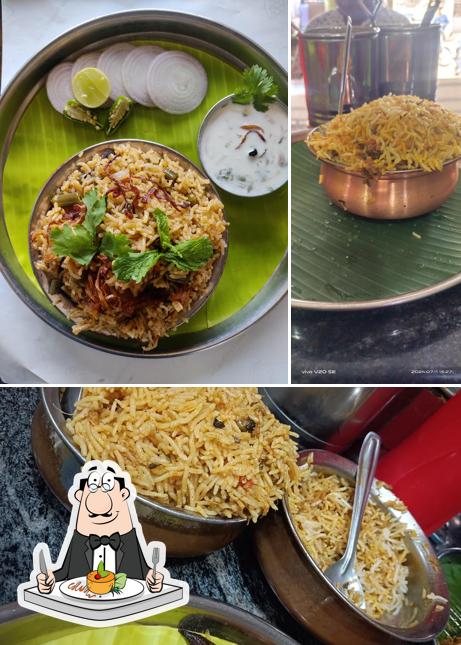 Meals at Hyderabadi Biryani