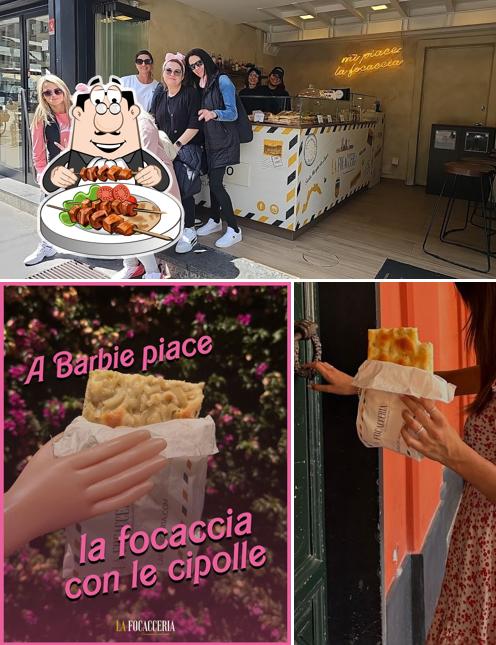 La cibo e interni del ristorante