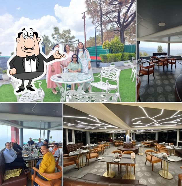 The interior of Four winds 360 degrees Revolving Restaurant and Bar