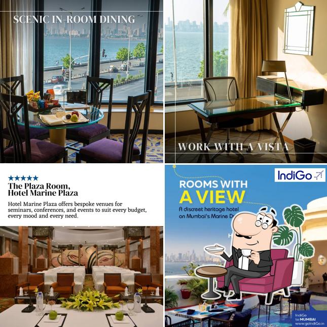 The interior of Barsati Hotel