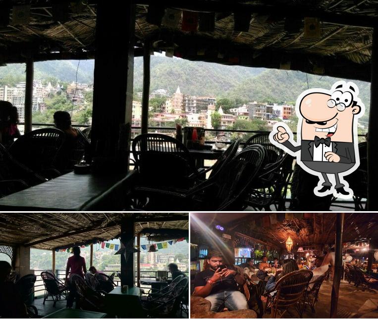 Check out the image depicting interior and bar counter at Little Buddha Cafe