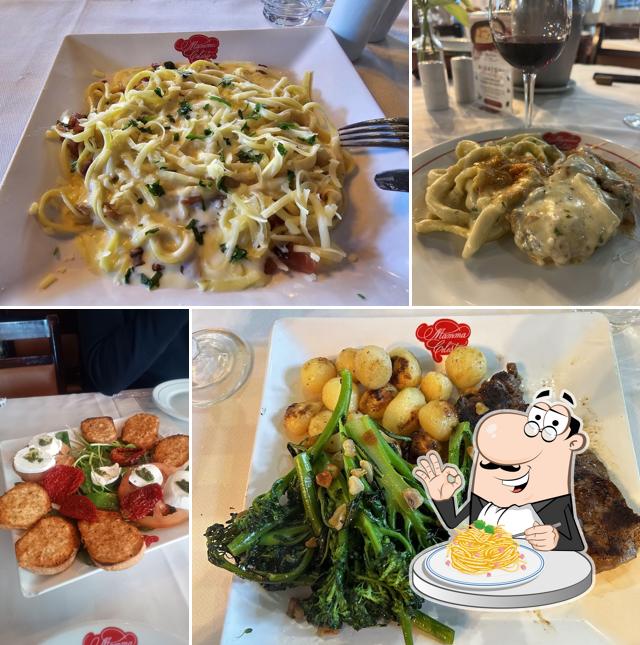 Espaguete carbonara em Mamma Celeste