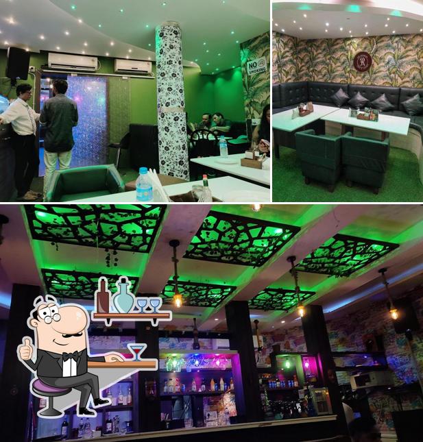 Take a seat at one of the tables at The Reunion Cafe & Lounge