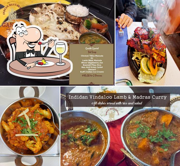 Plats à Indian Restaurant Gandhi