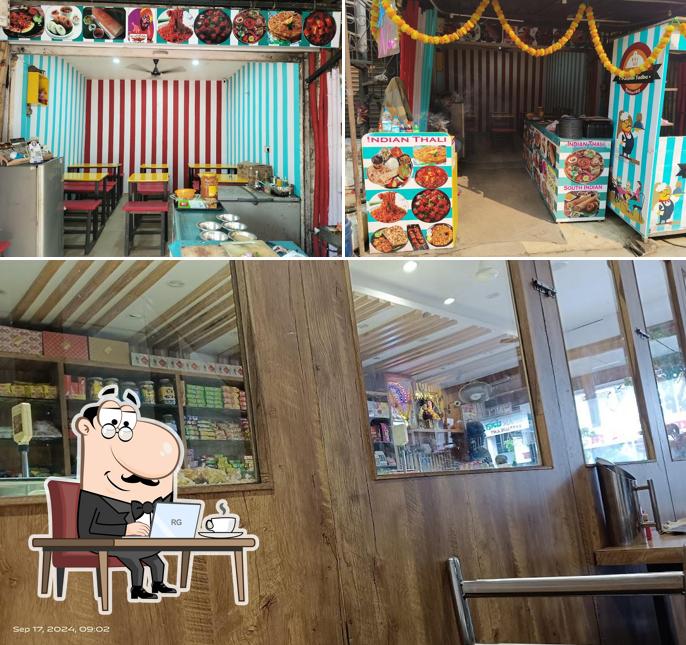 The interior of Punjabi Tadka Restaurant