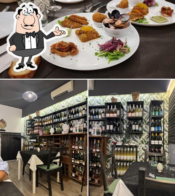 Gli interni di Trattoria La Pigna