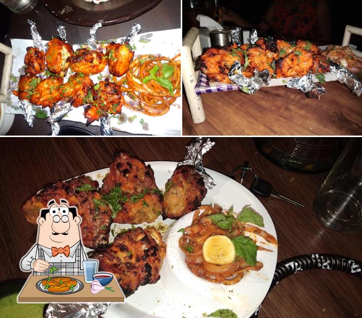 Chicken wings at X Sky Lounge