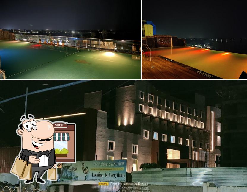 The exterior is an important feature of Hotel Avinash International