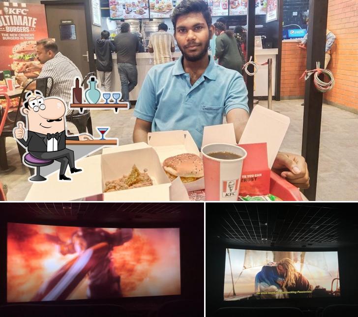 The interior of KFC