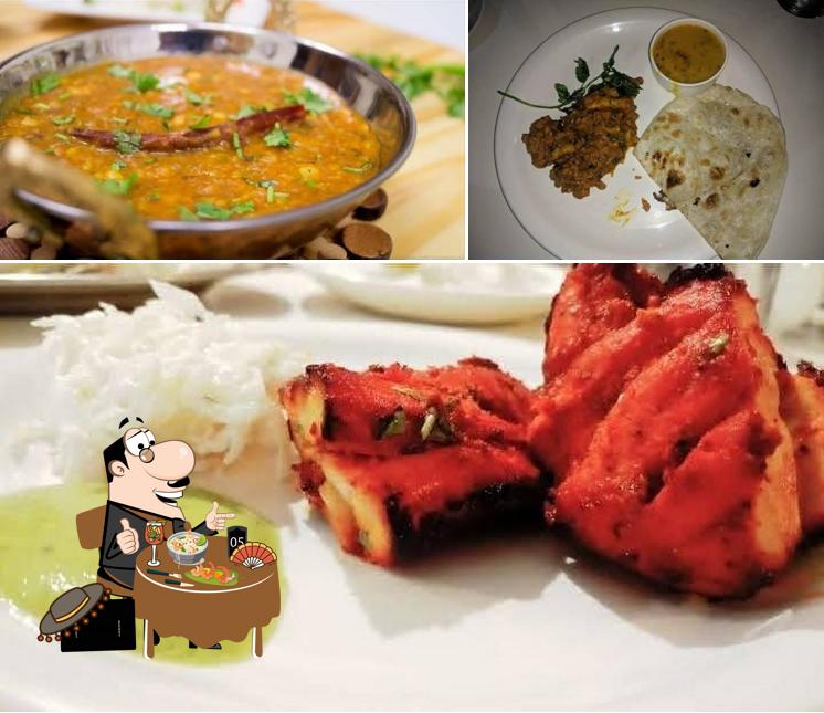 Meals at hot & spicy fast food and restaurant