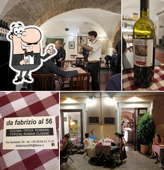 Gli interni di Da Fabrizio al 56