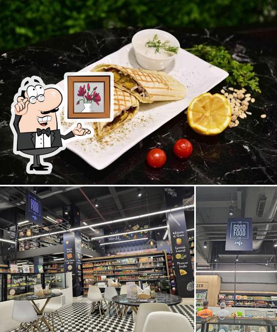 This is the image showing interior and food at The Good Food Cafe