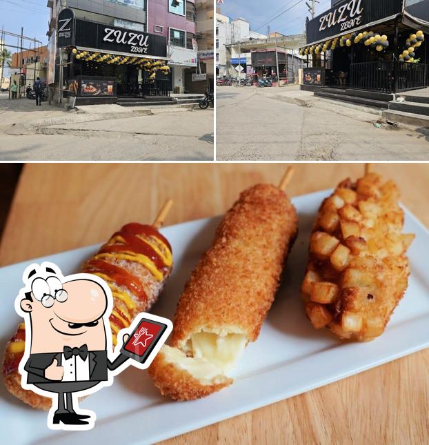 Among different things one can find exterior and food at Zuzu zone