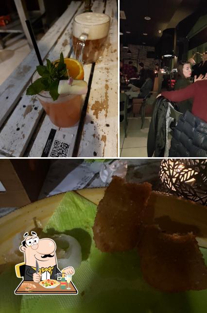 Questa è la immagine che mostra la cibo e bancone da bar di Bar Papilla