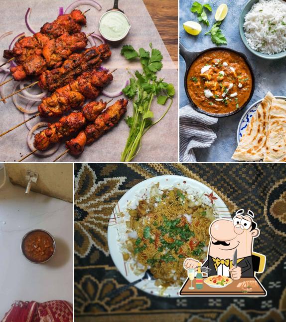 Food at Punjabi Dhabha